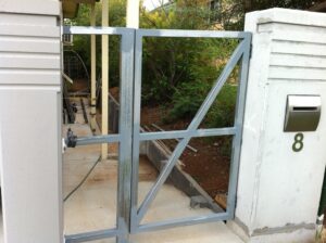 Fabricated entryway gate