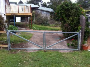 Fabricated gate frames